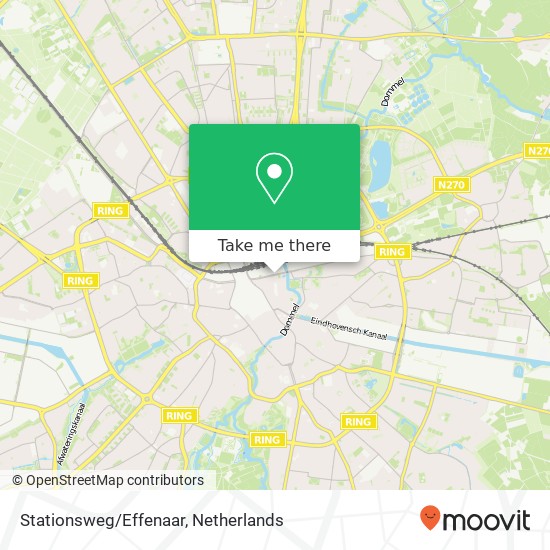 Stationsweg / Effenaar, Stationsweg kaart