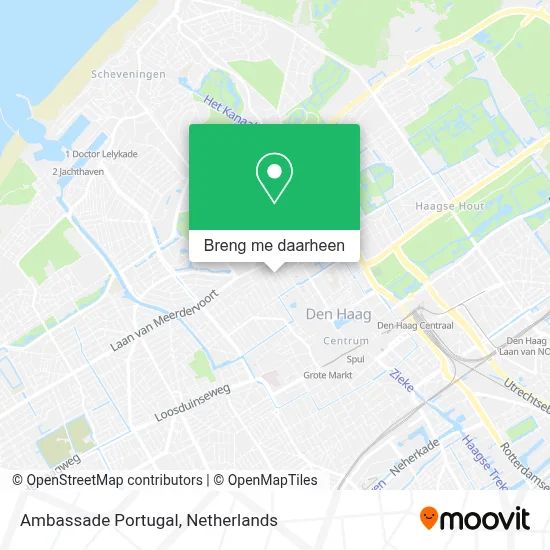 Ambassade Portugal kaart