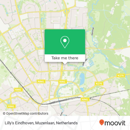 Lilly's Eindhoven, Muzenlaan kaart