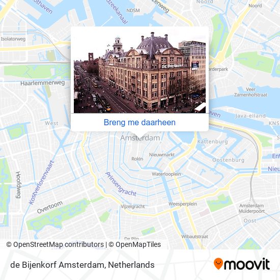 de Bijenkorf Amsterdam kaart
