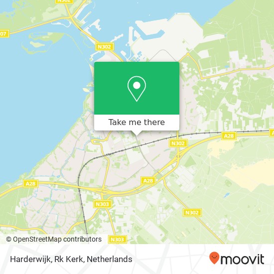 Harderwijk, Rk Kerk kaart