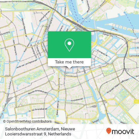 Salonboothuren Amsterdam, Nieuwe Looiersdwarsstraat 9 kaart