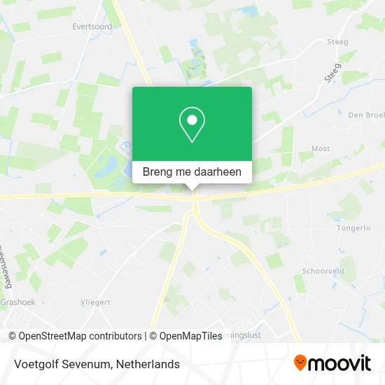 Voetgolf Sevenum kaart
