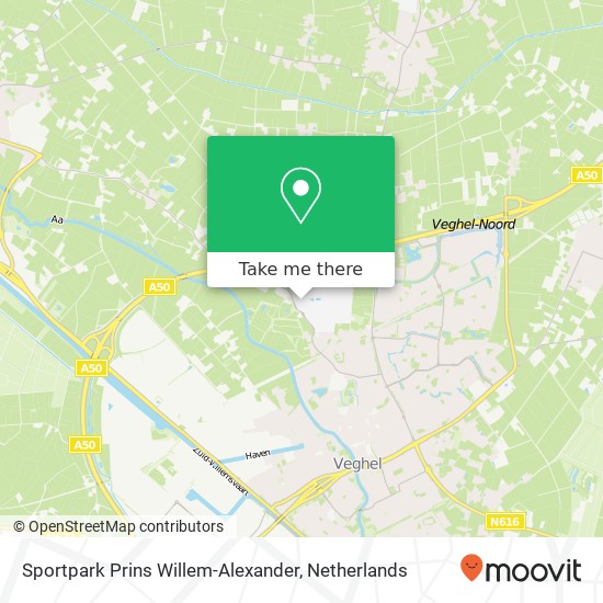 Sportpark Prins Willem-Alexander, Prins Willem Alexander Sportpark kaart