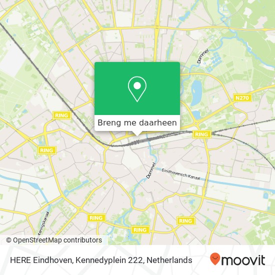 HERE Eindhoven, Kennedyplein 222 kaart