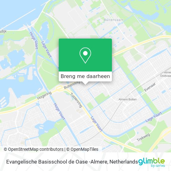 Evangelische Basisschool de Oase -Almere kaart