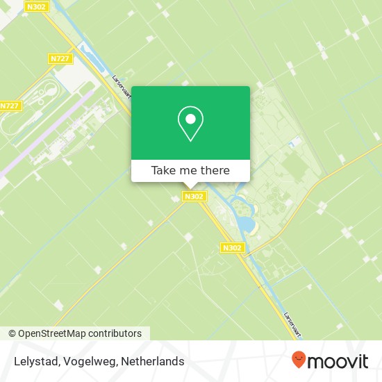 Lelystad, Vogelweg kaart