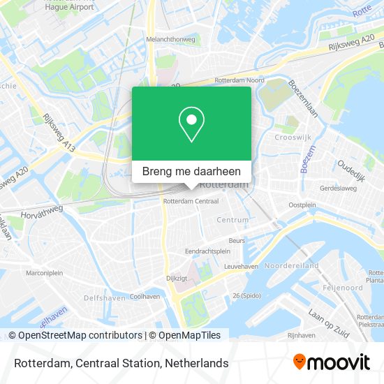Rotterdam, Centraal Station kaart