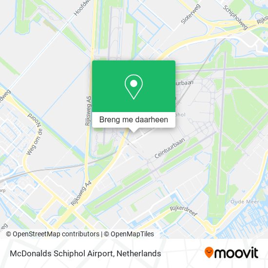 McDonalds Schiphol Airport kaart