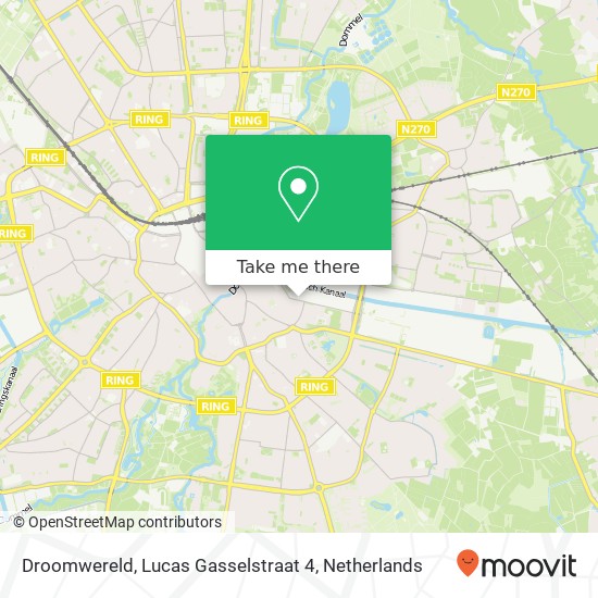 Droomwereld, Lucas Gasselstraat 4 kaart