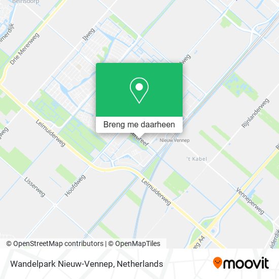 Wandelpark Nieuw-Vennep kaart