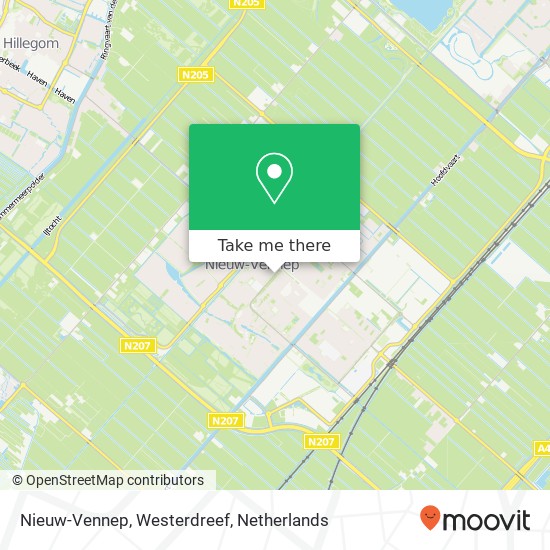 Nieuw-Vennep, Westerdreef kaart