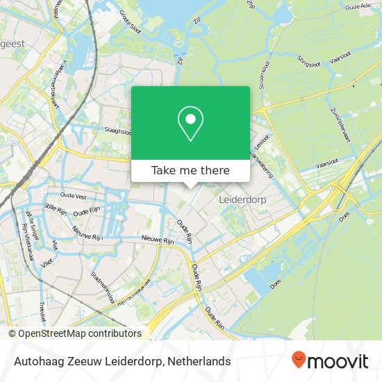 Autohaag Zeeuw Leiderdorp, Weversbaan 12 kaart