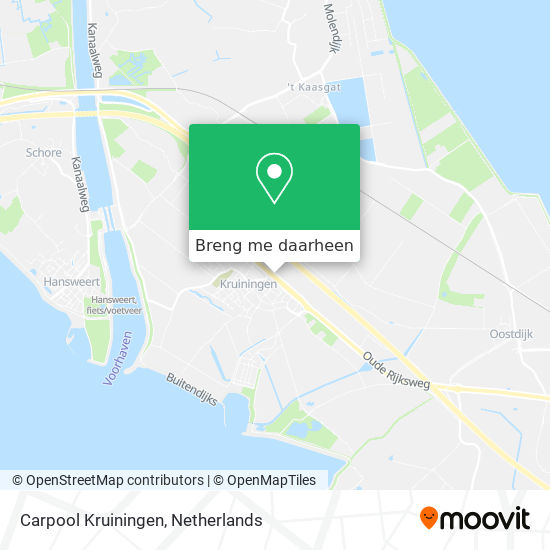 Carpool Kruiningen kaart