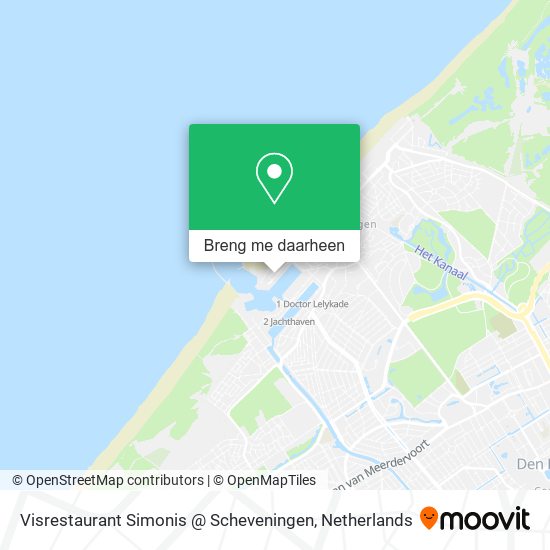 Visrestaurant Simonis @ Scheveningen kaart