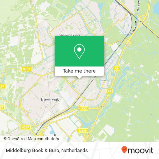 Middelburg Boek & Buro kaart
