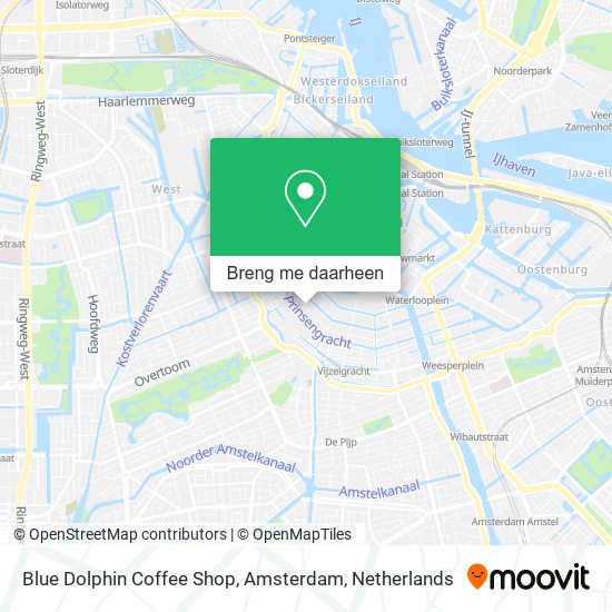 Blue Dolphin Coffee Shop, Amsterdam kaart