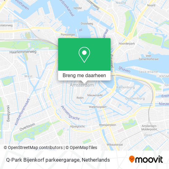 Q-Park Bijenkorf parkeergarage kaart