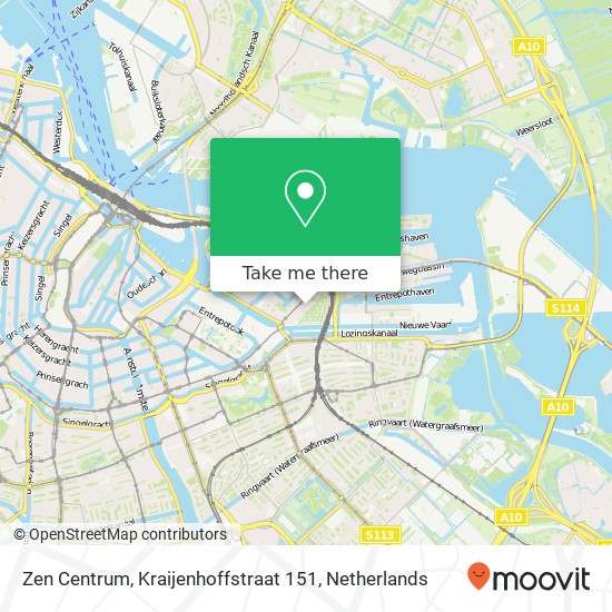 Zen Centrum, Kraijenhoffstraat 151 kaart