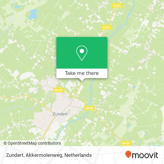 Zundert, Akkermolenweg kaart