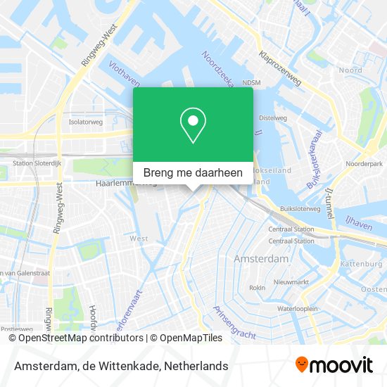 Amsterdam, de Wittenkade kaart
