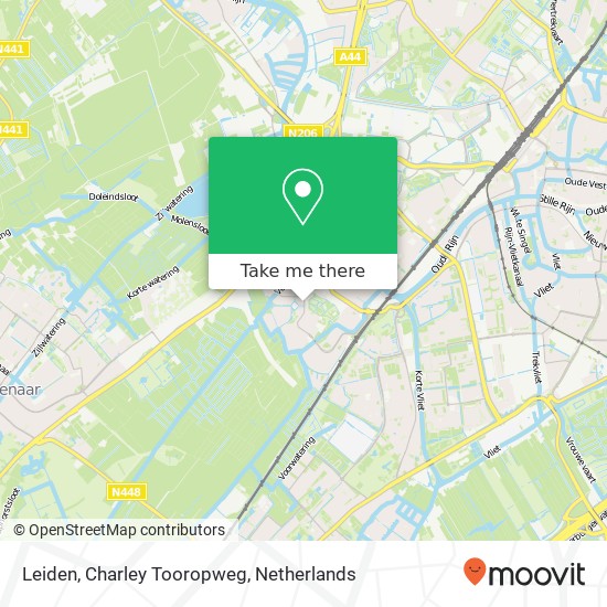 Leiden, Charley Tooropweg kaart