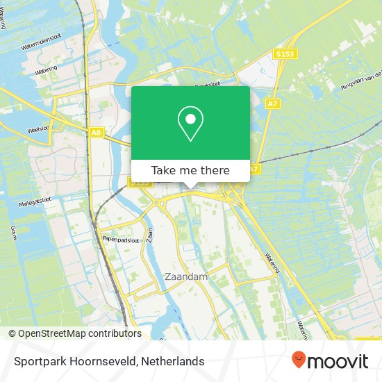 Sportpark Hoornseveld, Sportlaan 1 kaart