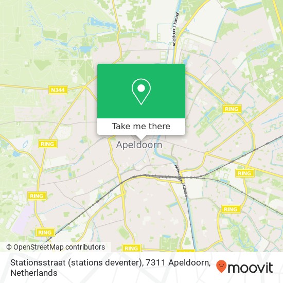 Stationsstraat (stations deventer), 7311 Apeldoorn kaart