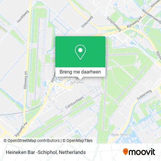 Heineken Bar -Schiphol kaart