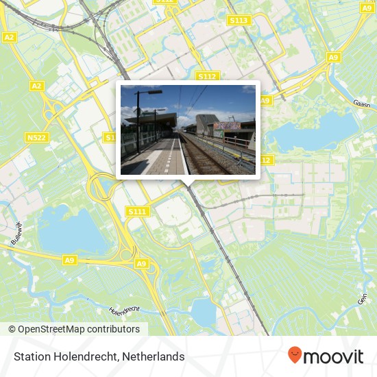 Station Holendrecht kaart