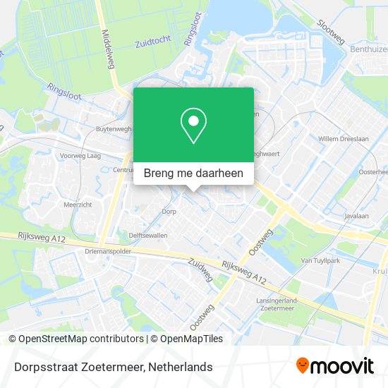 Dorpsstraat Zoetermeer kaart