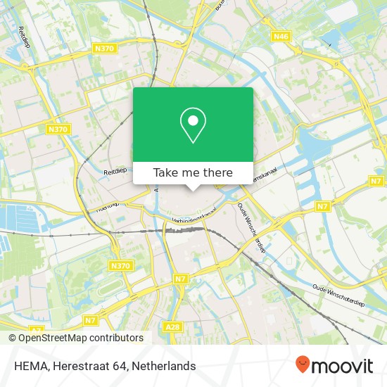 HEMA, Herestraat 64 kaart