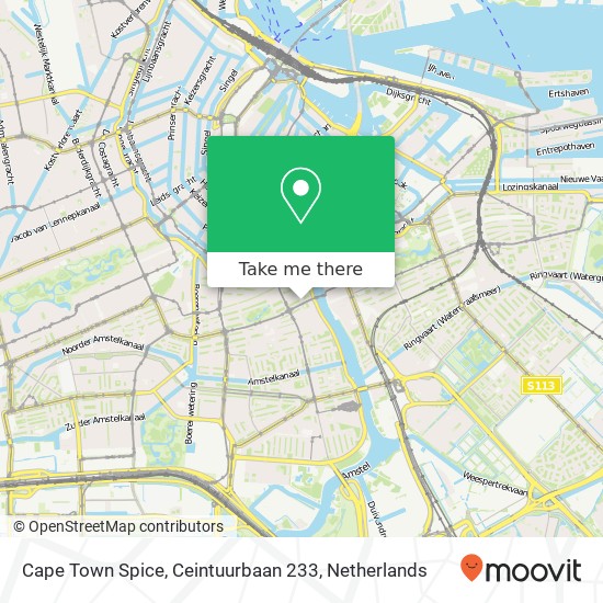 Cape Town Spice, Ceintuurbaan 233 kaart