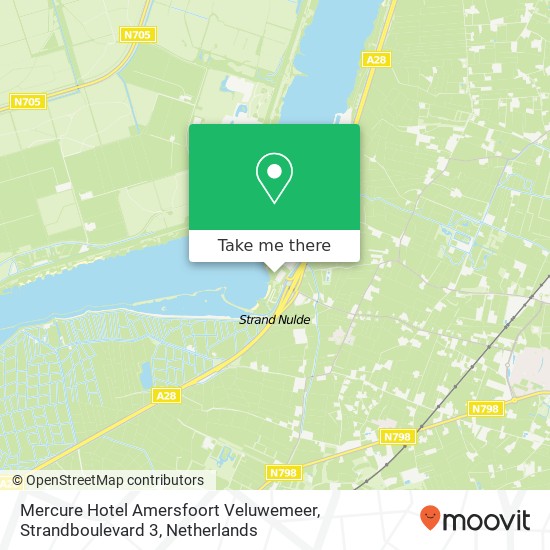 Mercure Hotel Amersfoort Veluwemeer, Strandboulevard 3 kaart