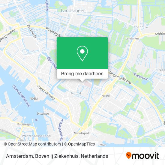 Amsterdam, Boven Ij Ziekenhuis kaart