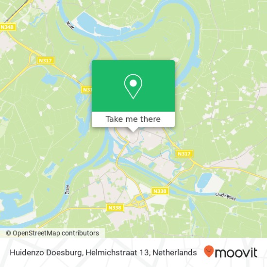 Huidenzo Doesburg, Helmichstraat 13 kaart