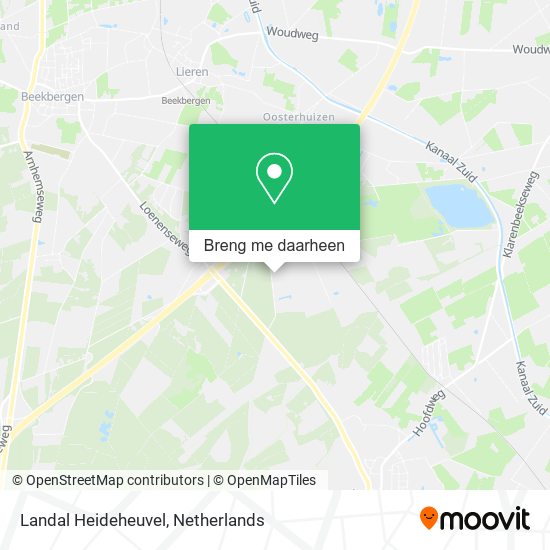 Landal Heideheuvel kaart