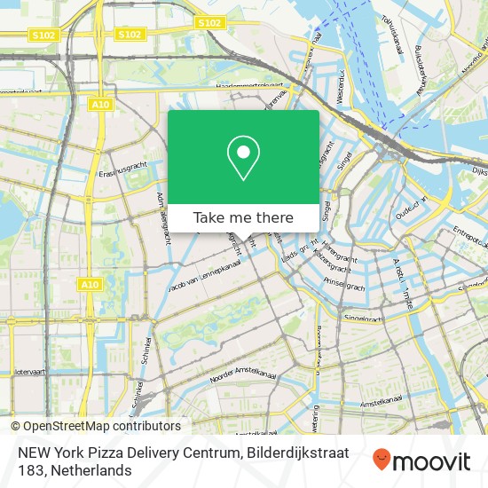 NEW York Pizza Delivery Centrum, Bilderdijkstraat 183 kaart