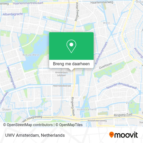 UWV Amsterdam kaart