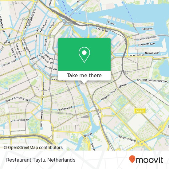 Restaurant Taytu, Blasiusstraat 62 kaart