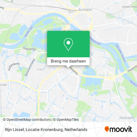 Rijn IJssel, Locatie Kronenburg kaart