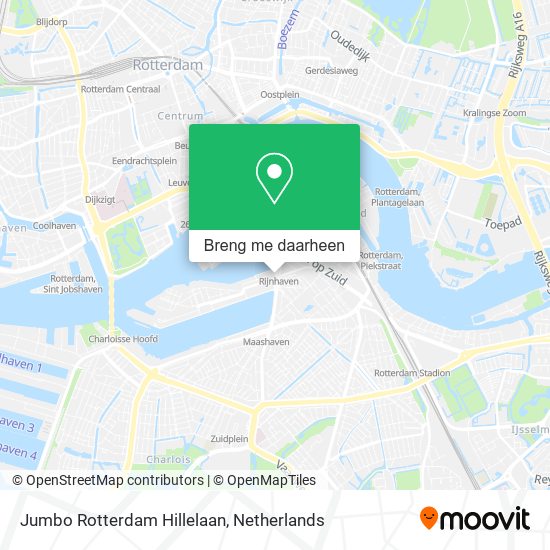 Jumbo Rotterdam Hillelaan kaart