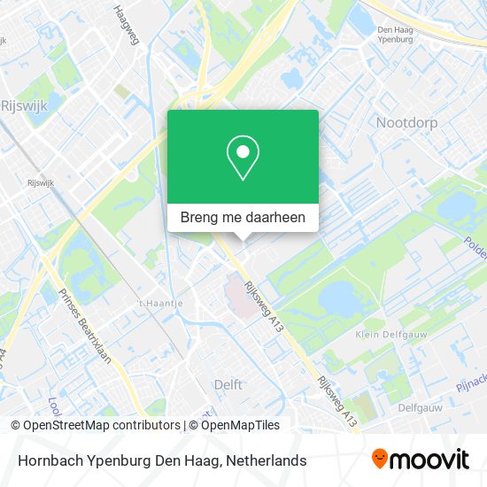Hornbach Ypenburg Den Haag kaart