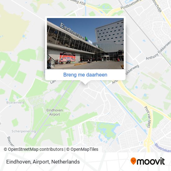 Eindhoven, Airport kaart