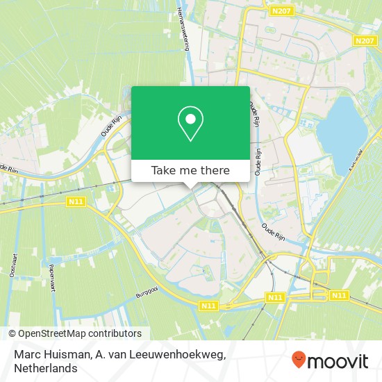 Marc Huisman, A. van Leeuwenhoekweg kaart