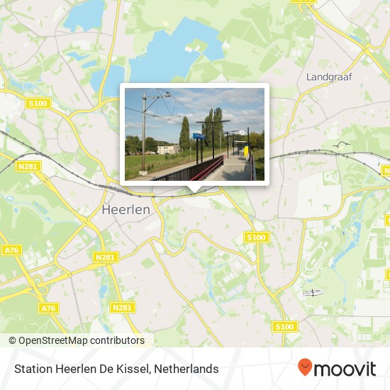 Station Heerlen De Kissel kaart