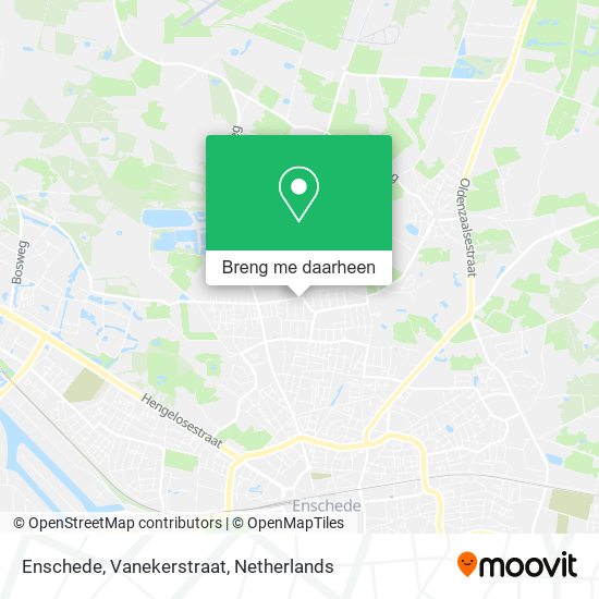 Enschede, Vanekerstraat kaart