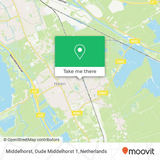 Middelhorst, Oude Middelhorst 1 kaart