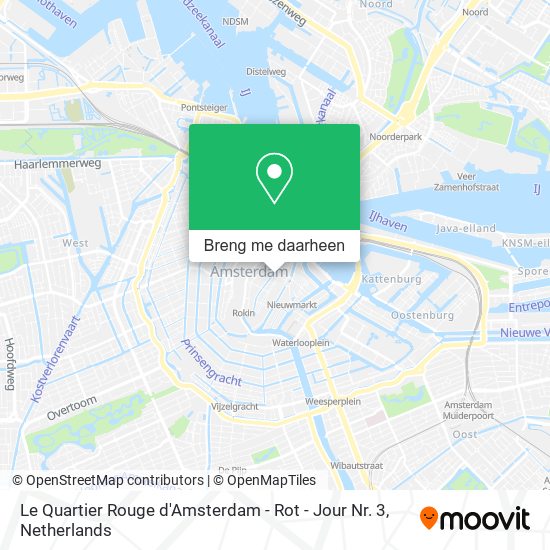 Le Quartier Rouge d'Amsterdam - Rot - Jour Nr. 3 kaart