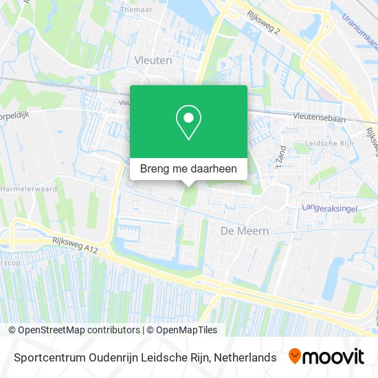 Sportcentrum Oudenrijn Leidsche Rijn kaart